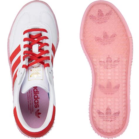 adidas damen weiss rot|adidas Originals – Samba – Sneaker in Weiß und Rot .